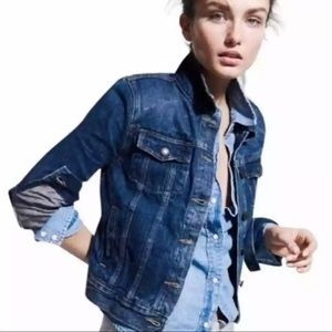 J Crew Classic Trucker Jean Jacket Women's Medium